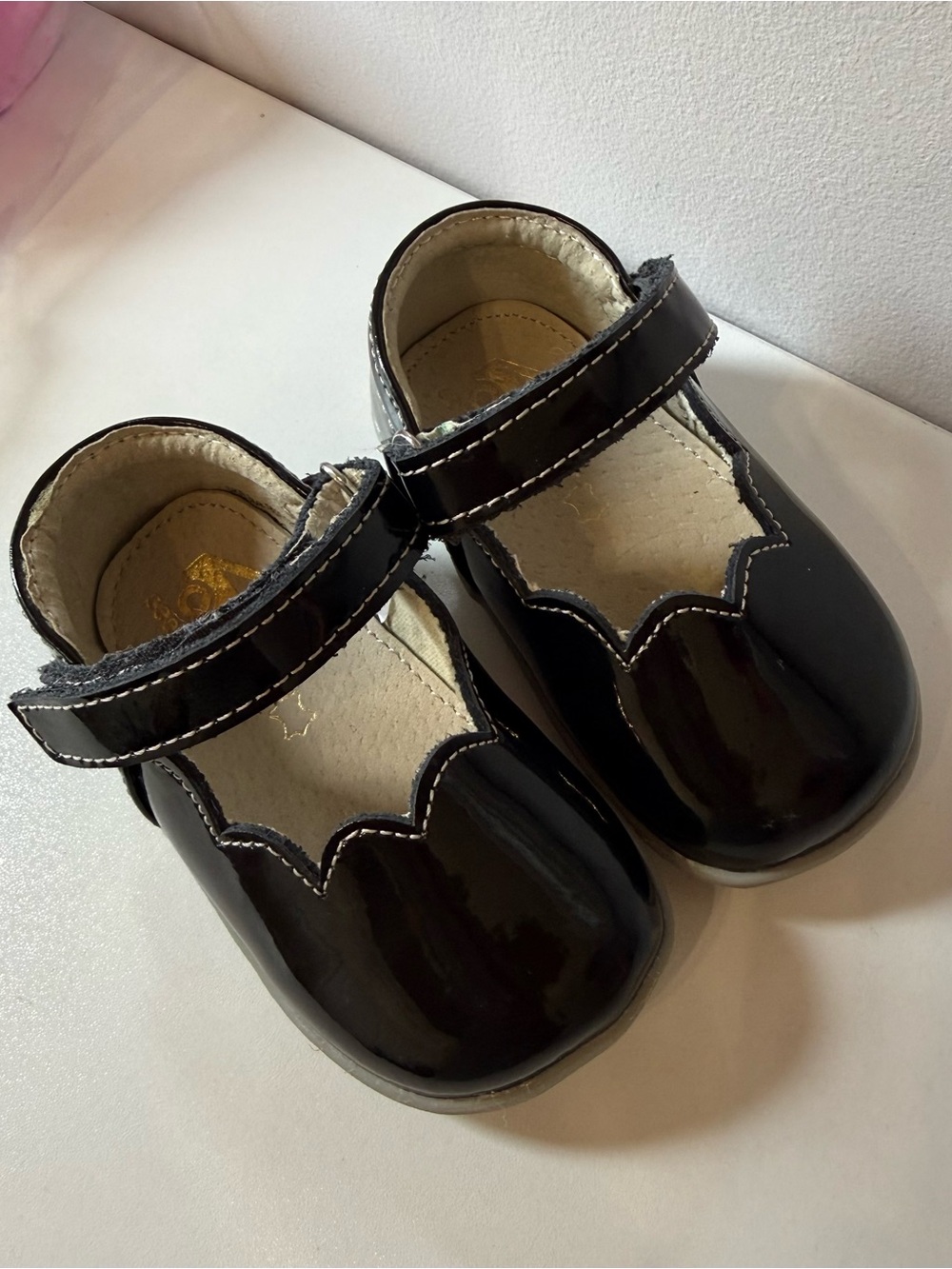 See Kai Run Black Patent Leather Mary Jane Shoes
